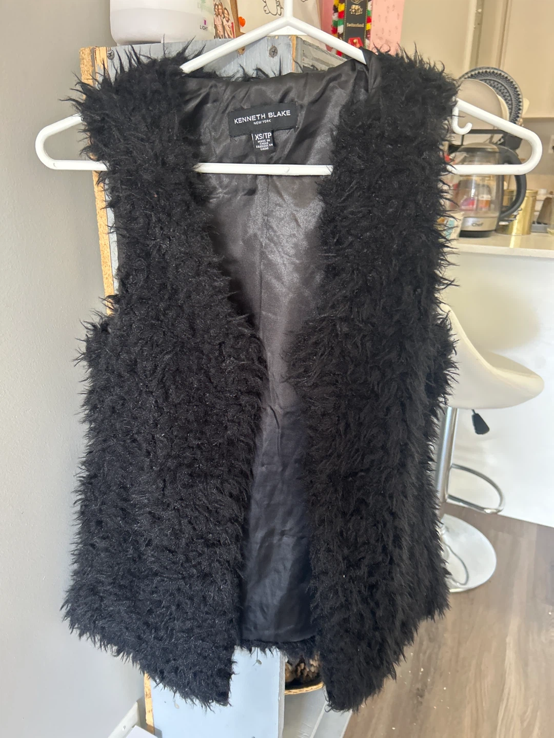 Kenneth Blake Black Faux Fur Vest