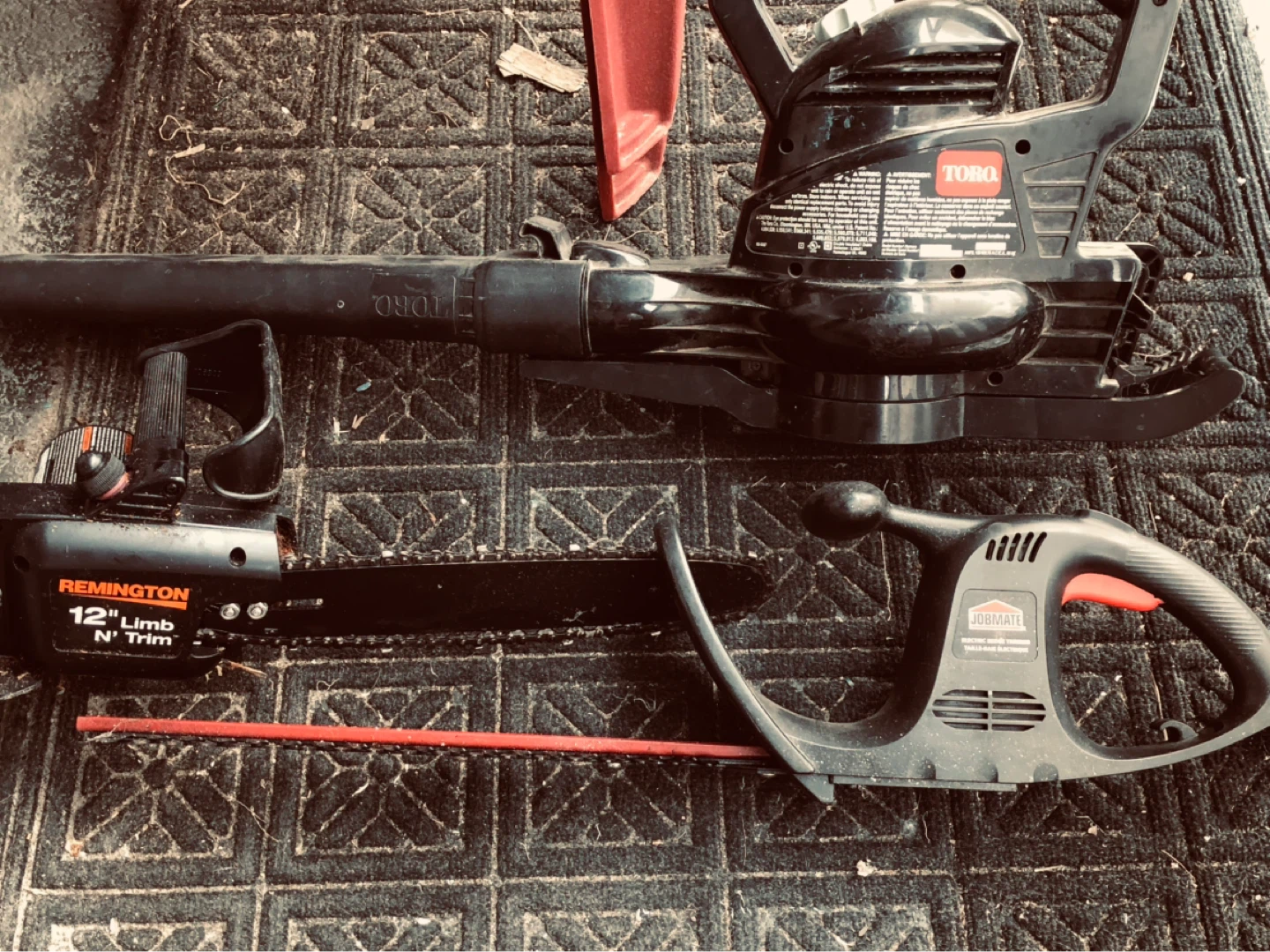 Toro Leaf Blower, Remington Chainsaw, and Jobmate Hedge Trimmer - photo 3