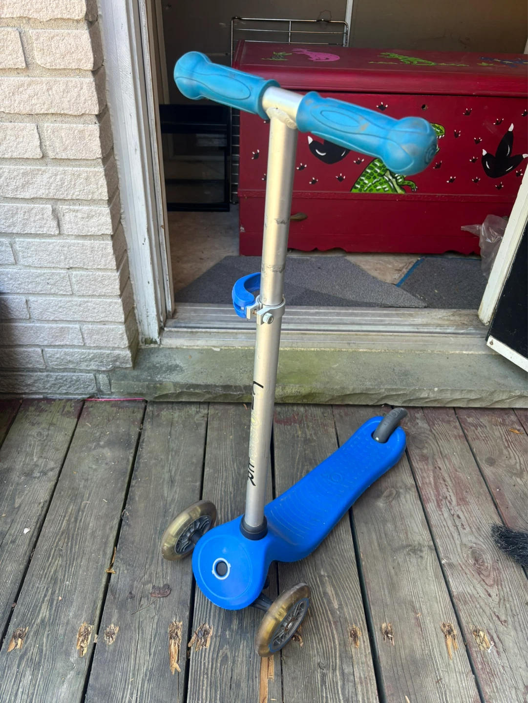 Blue 3-Wheel Scooter