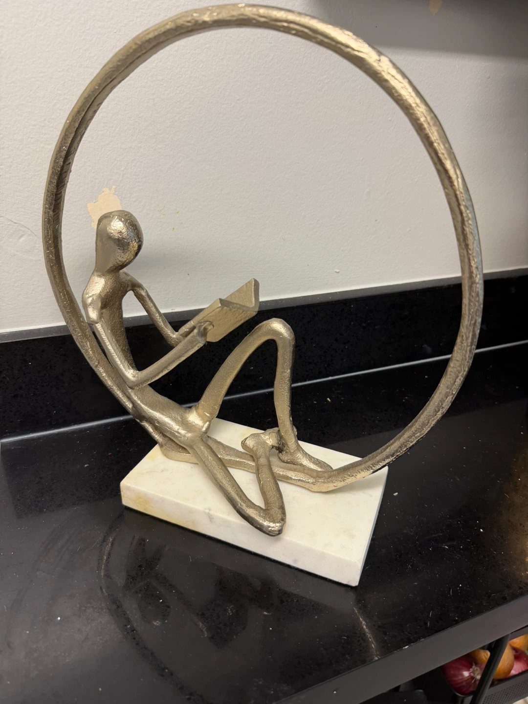 Modern Reading Man Sculpture - photo 2