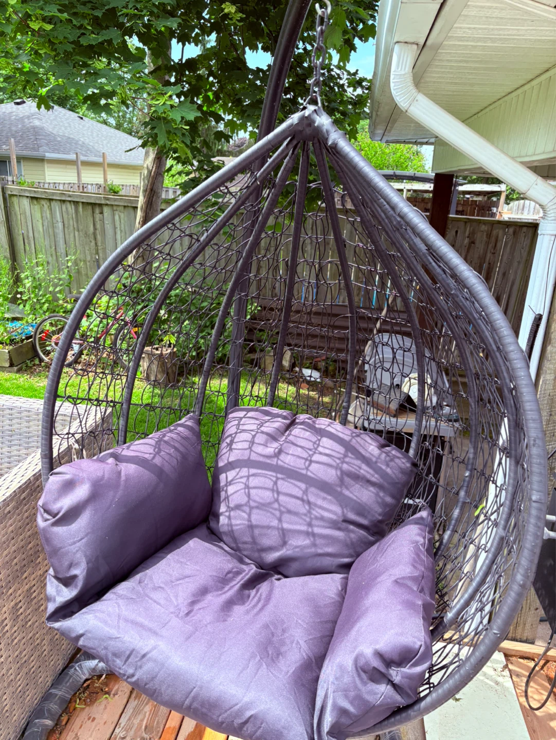 Hanging Egg Chair with Cushions