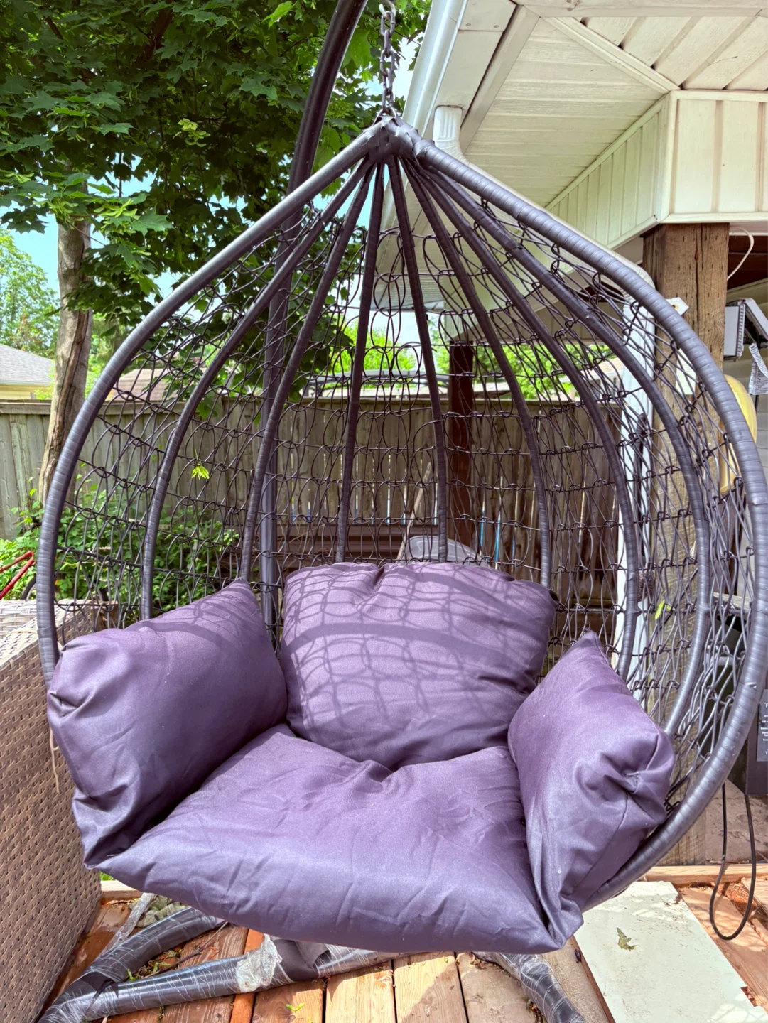 Hanging Egg Chair with Cushions - photo 2