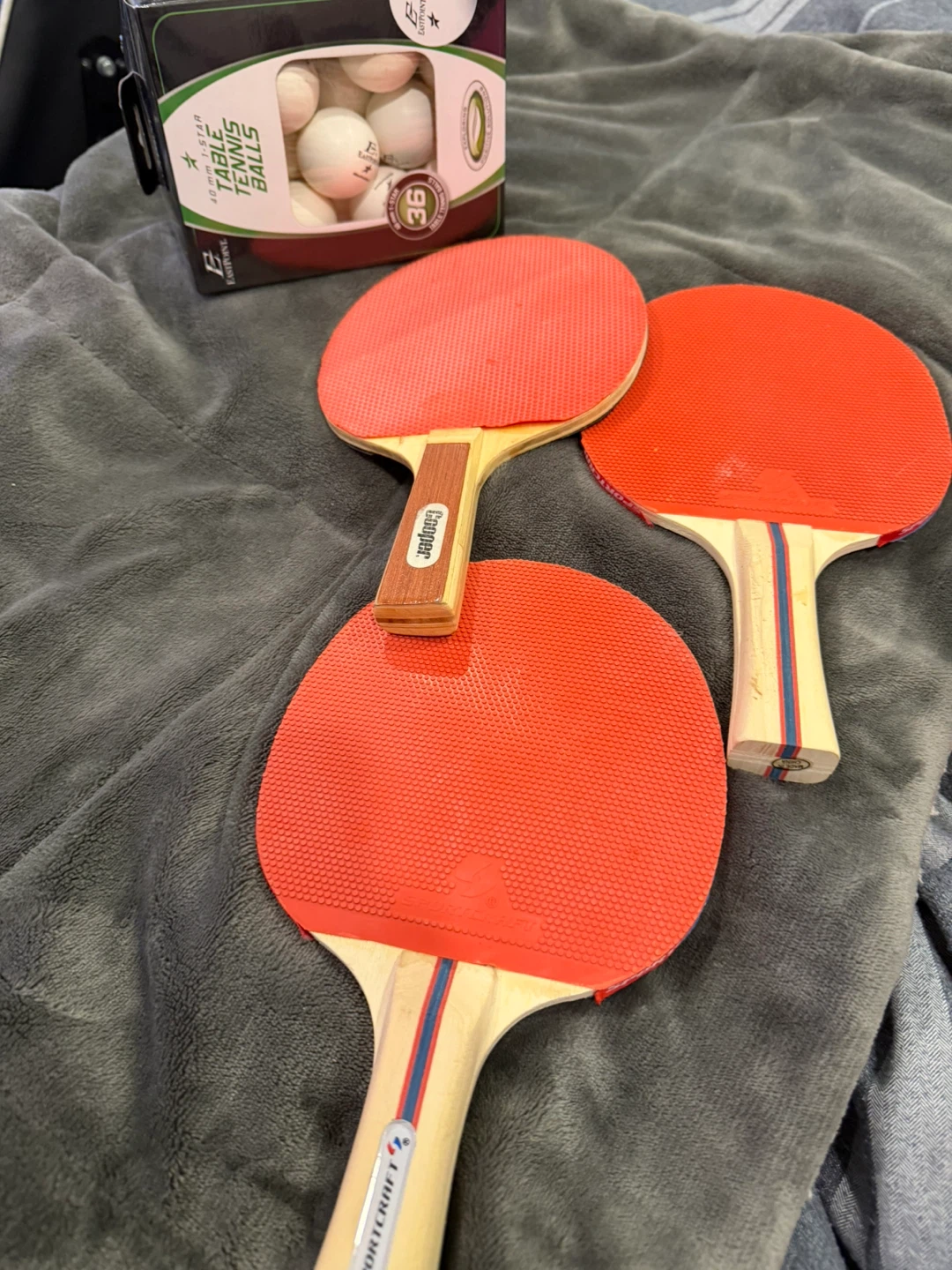 Table Tennis Set with 3 Paddles & 36 Balls