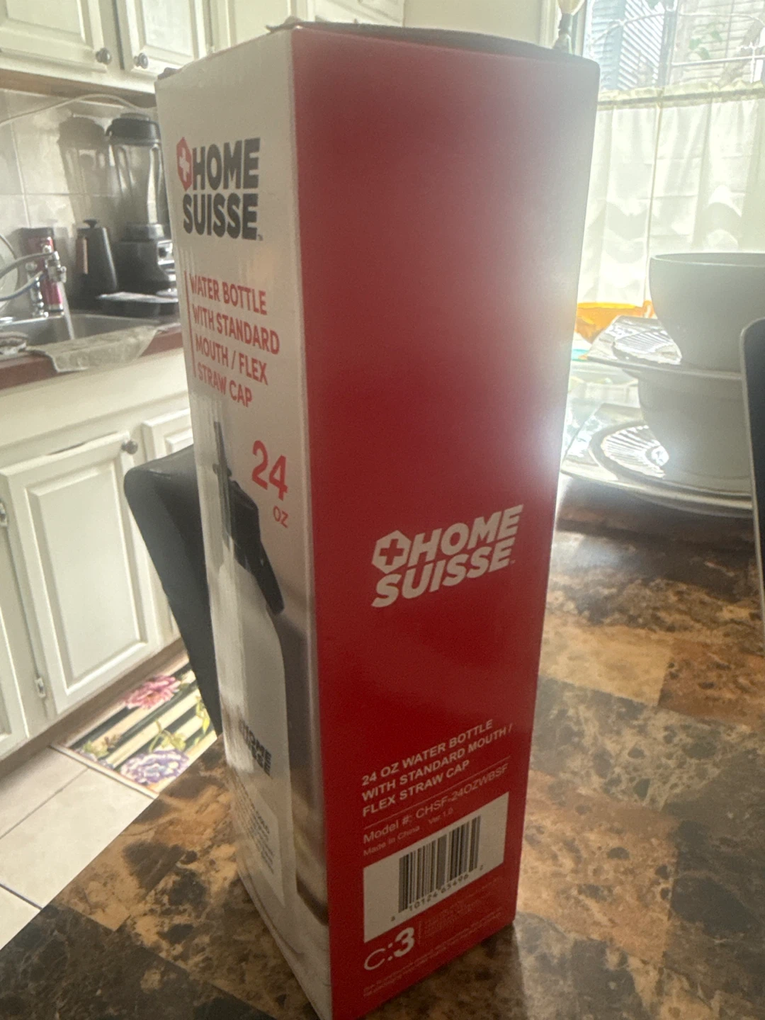 Home Suisse 24 oz Water Bottle with Straw Cap - photo 2