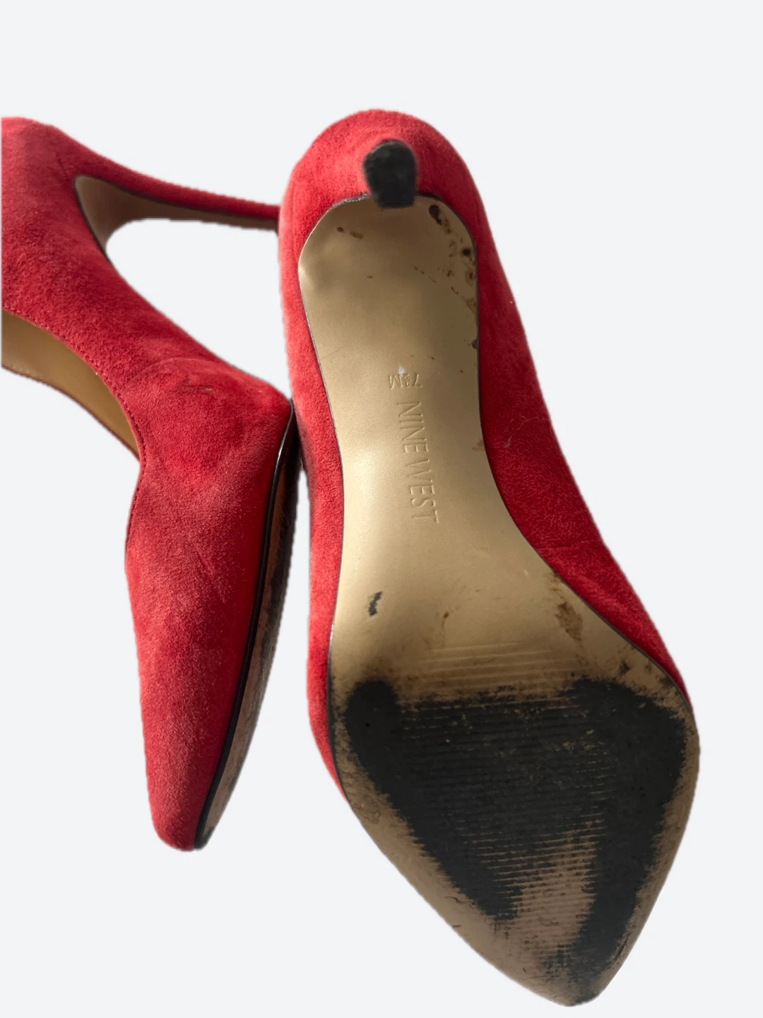 Nine West Red Suede Stiletto Heels - photo 4