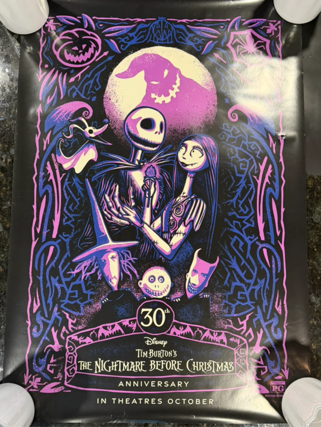 Nightmare Before Christmas 30th anniversary poster