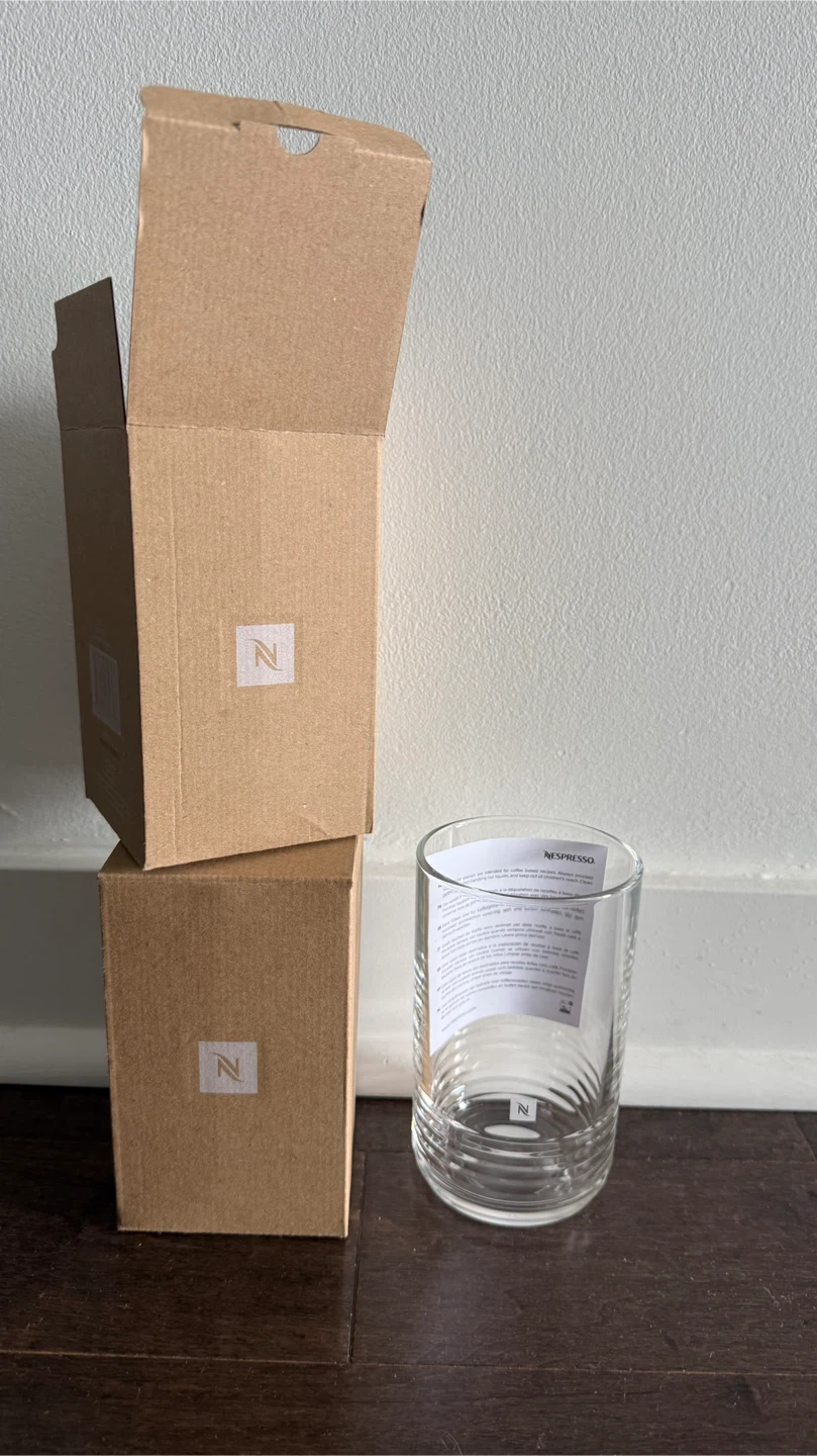 🆕 Nespresso Barista Recipe Large Glasses - Set of 2 - photo 2