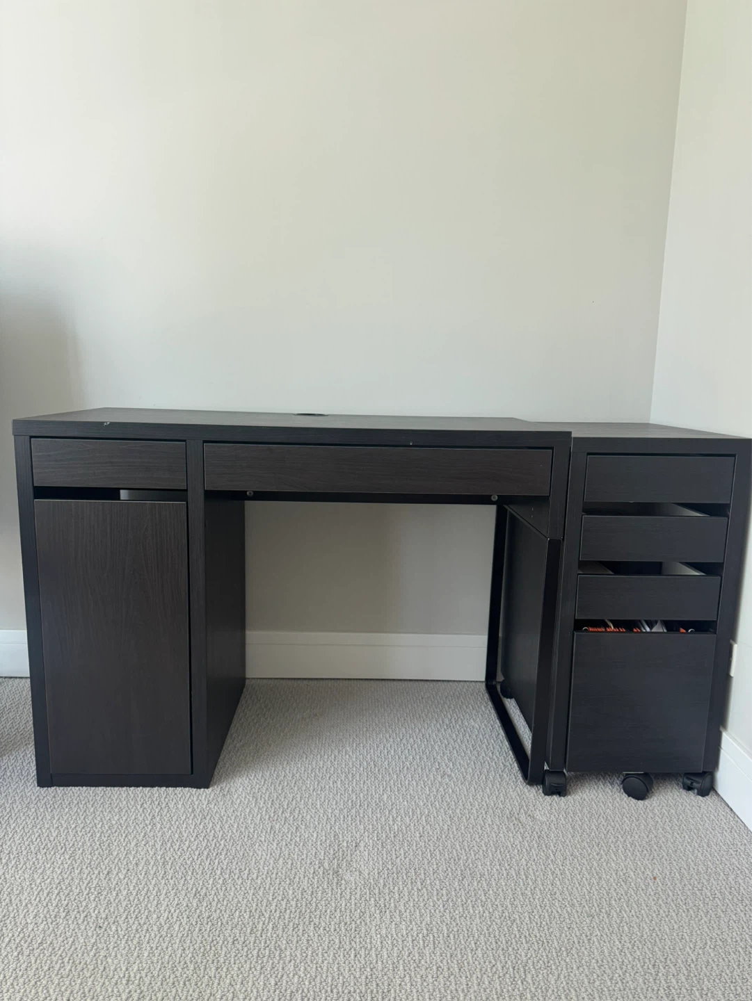 Desk with Storage Unit and chair - photo 4