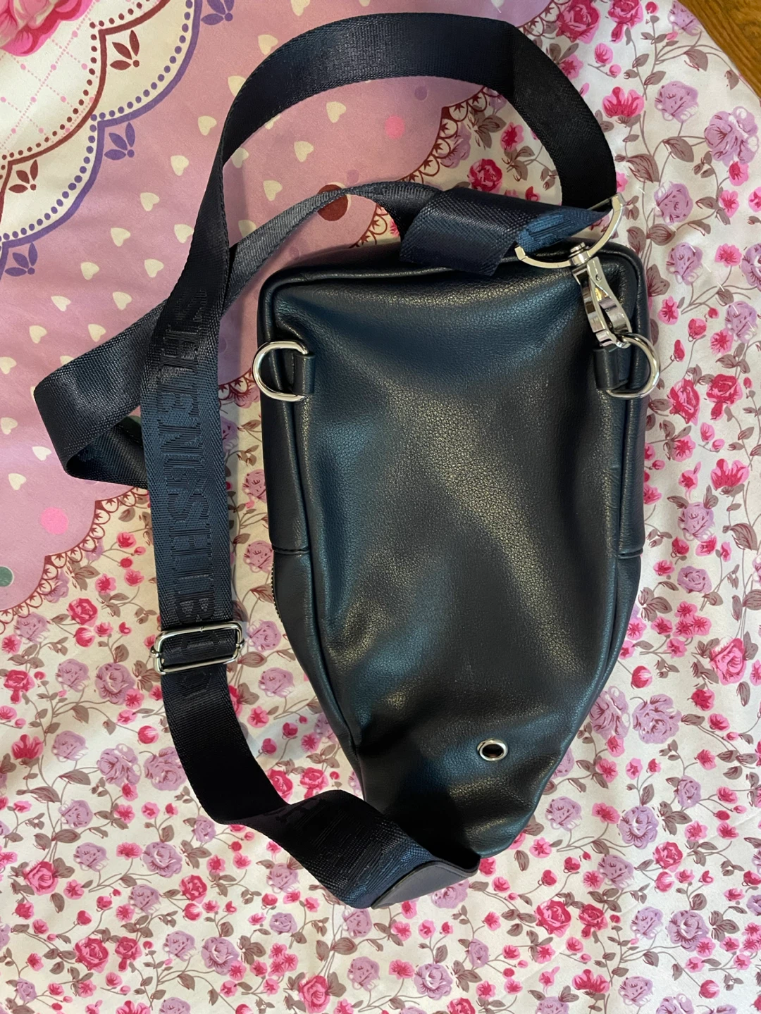NEW Black Leather Sling Bag - photo 4