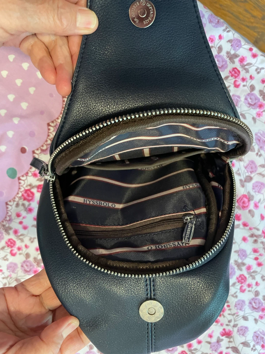 NEW Black Leather Sling Bag - photo 3