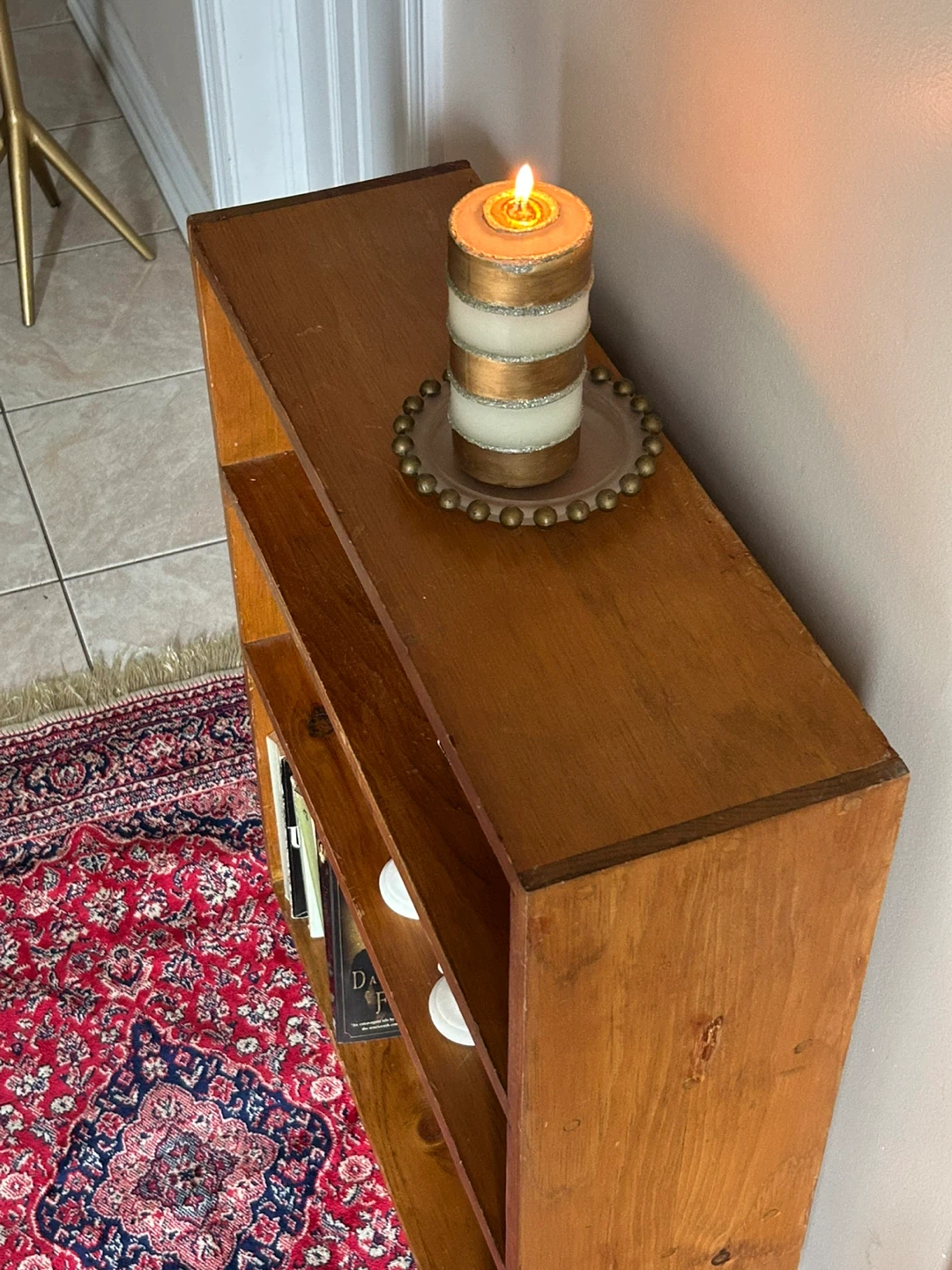 Wooden Bookshelf with 3 Tiers - photo 2
