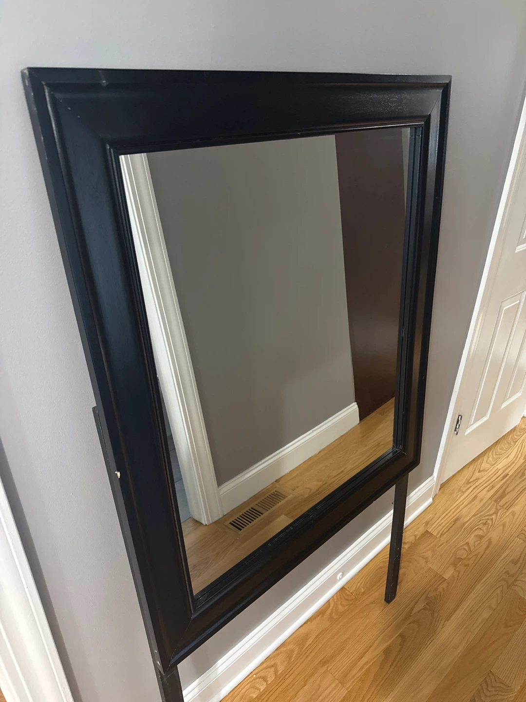 Black Framed Standing Mirror
