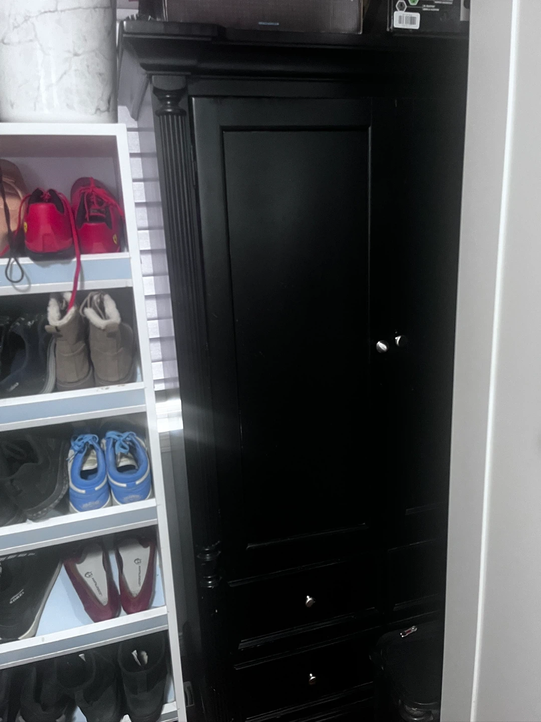 Black Armoire with Drawers - photo 2
