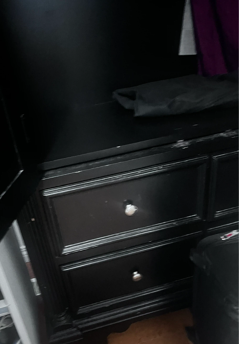 Black Armoire with Drawers - photo 3