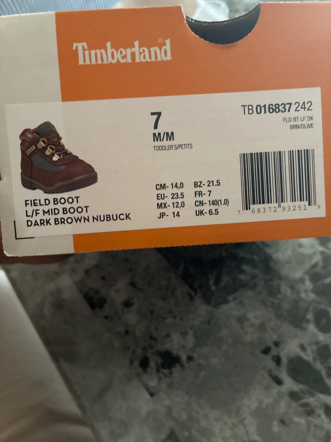 Timberland Field Boots - Toddler Size 7