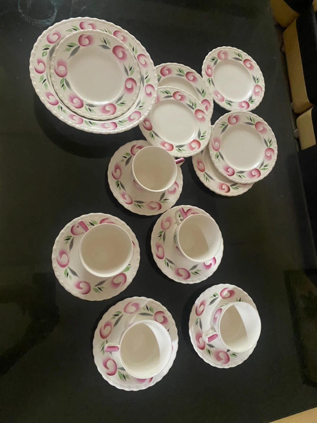 Vintage Tea Cup and Saucer Set with Serving Bowl - photo 3