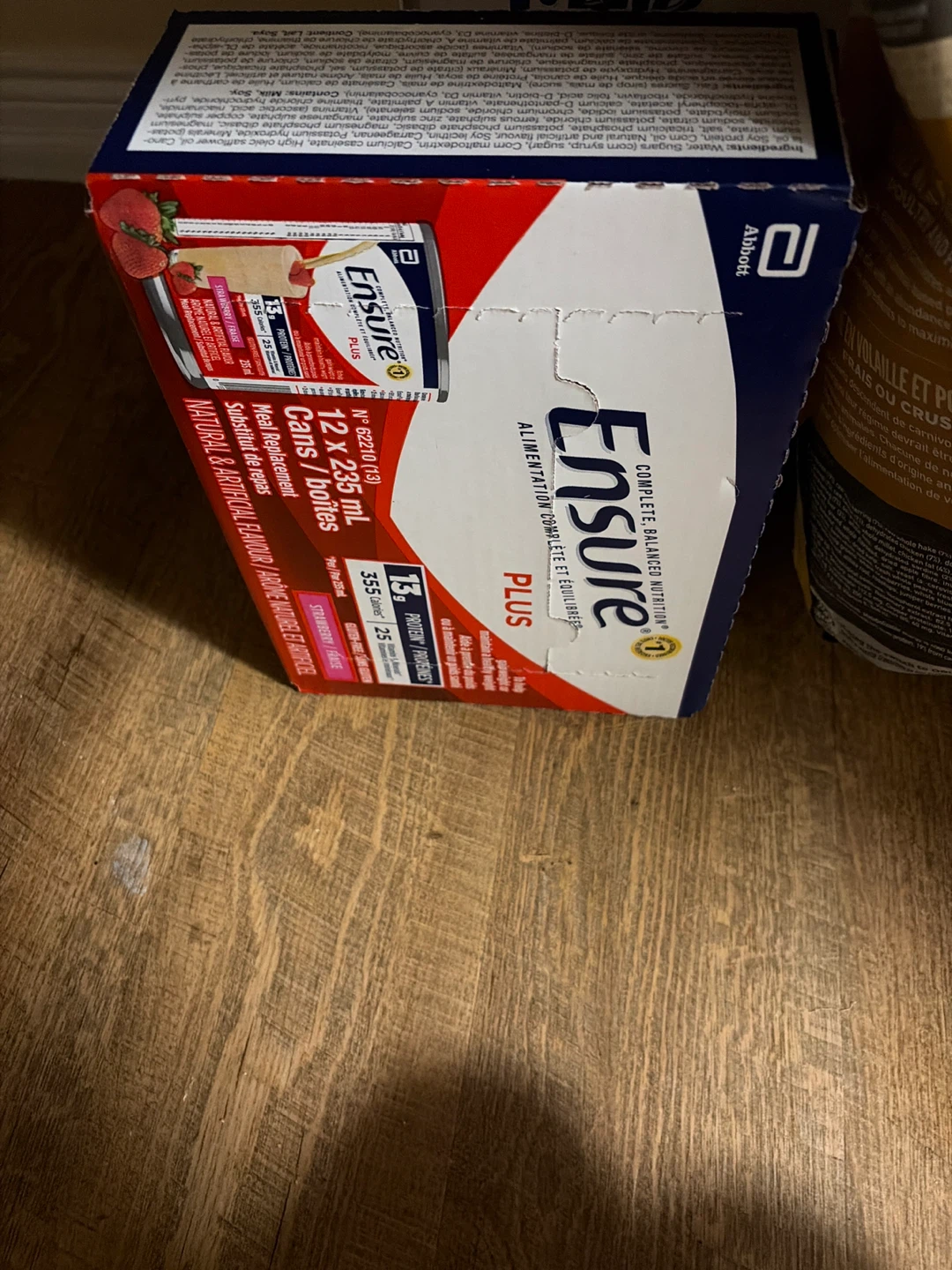 Ensure Plus Strawberry Meal Replacement Cans (12 x 235ml)