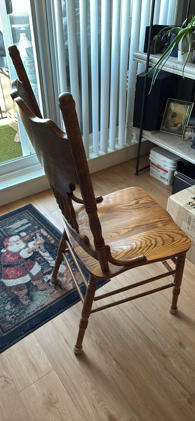 Wooden Dining Table and Chairs Set - photo 5