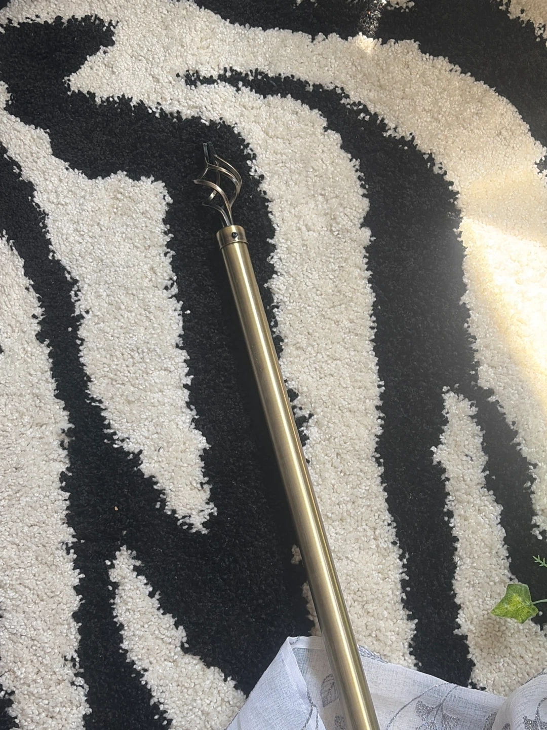 Brass Decorative Curtain Rod Finial - photo 2