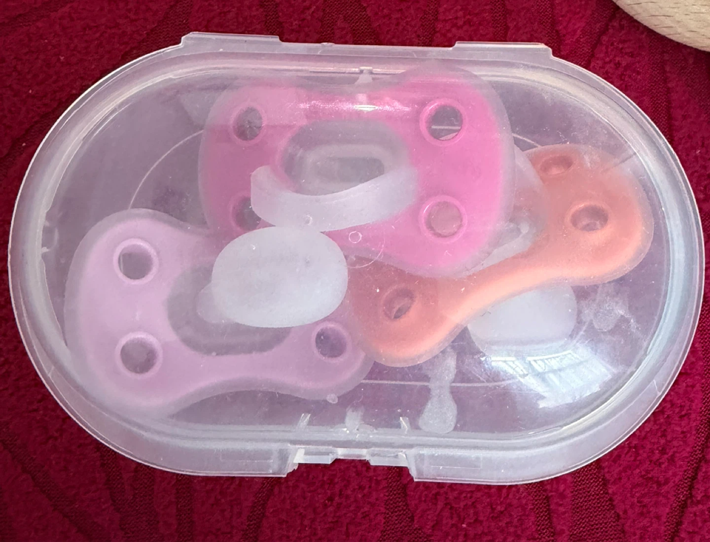 Never used Pacifier Set with Case