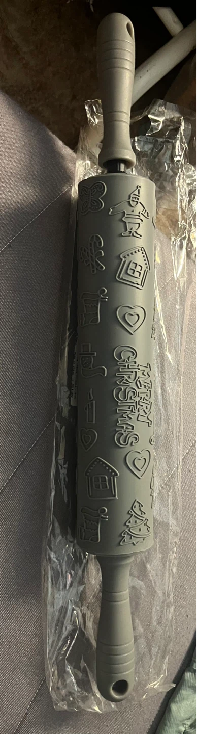Embossed Christmas Rolling Pin - photo 2