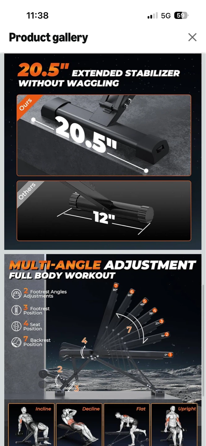 Adjustable Weight Bench - photo 5