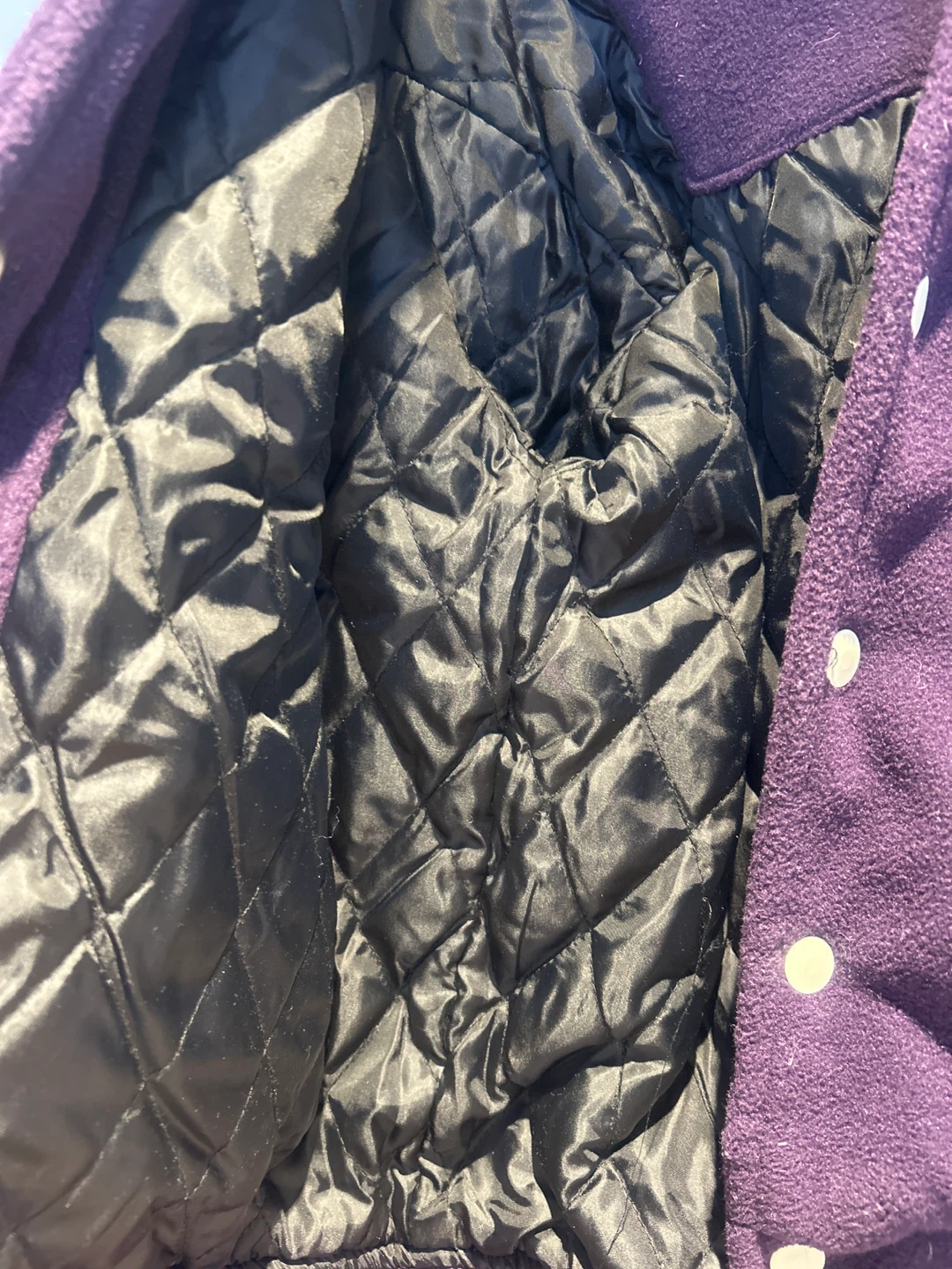 Purple Varsity Jacket with 'A' Logo - photo 2