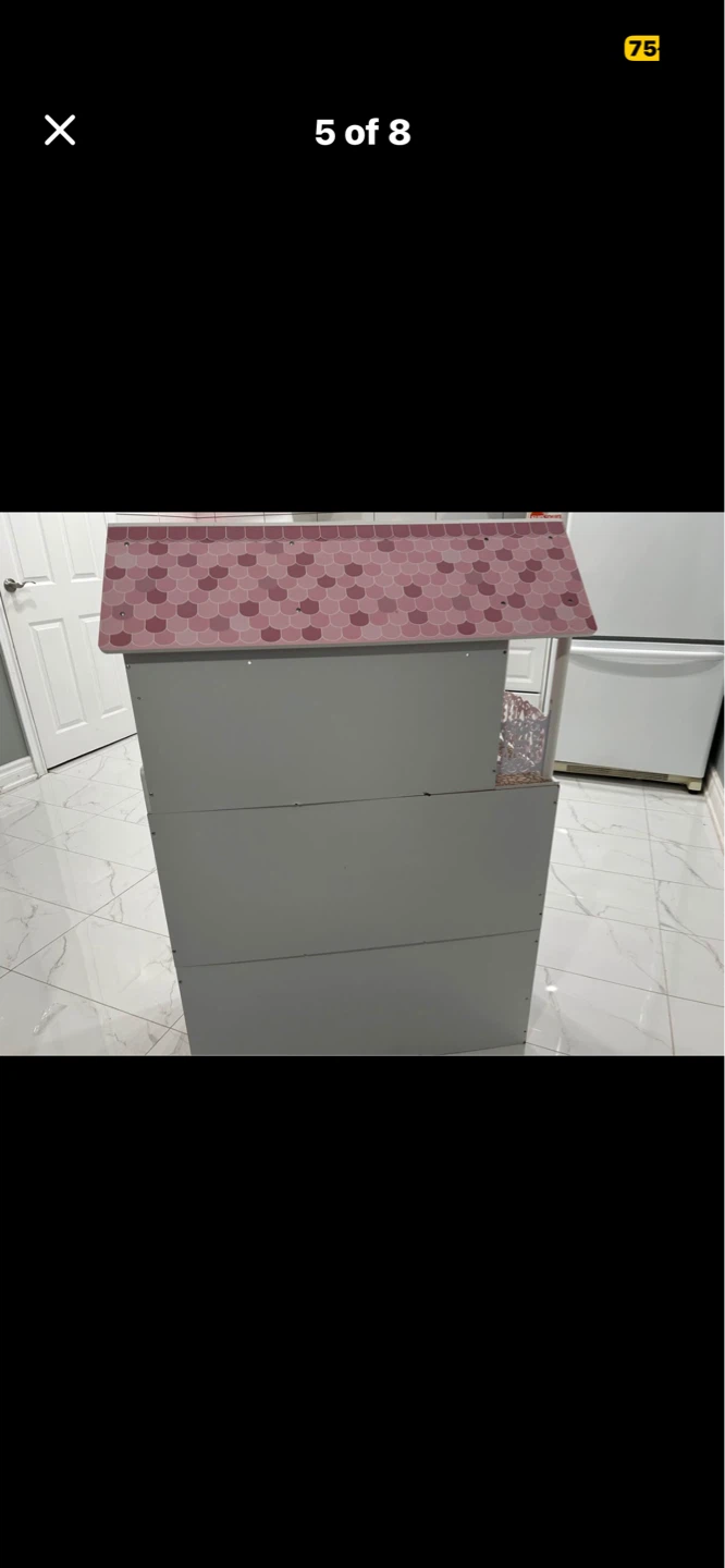 Wooden Dollhouse with Furniture - photo 3