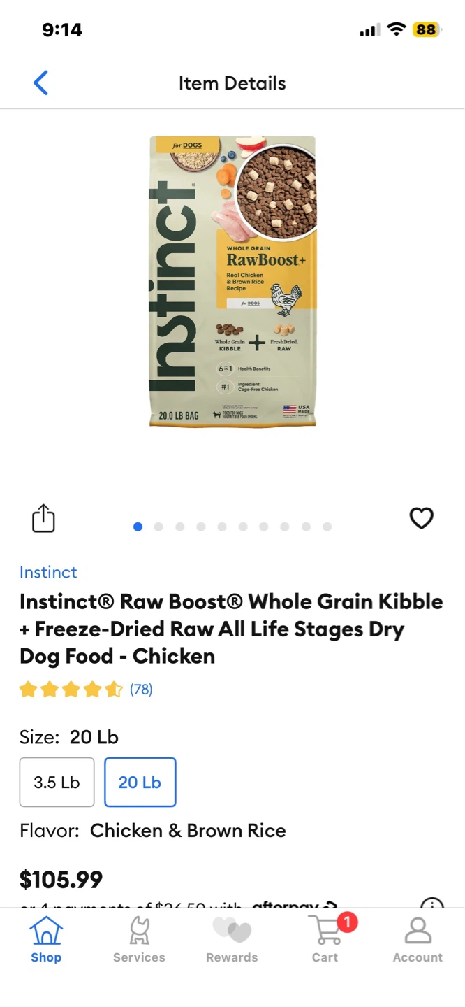 Merricks & Instinct Dog Food ($50 Each) - photo 2