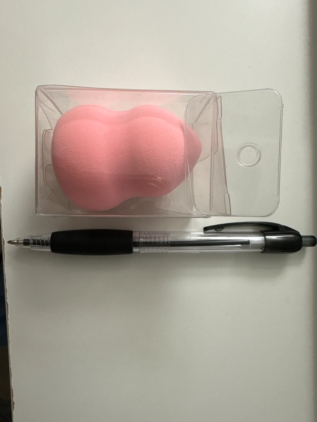 Pink Makeup Sponge with Case - photo 2
