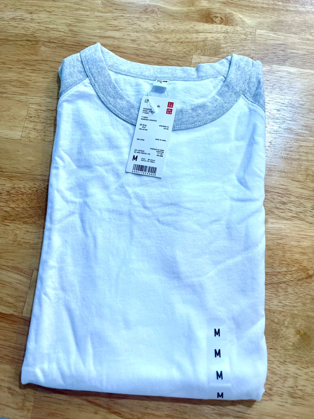 Uniqlo Short Sleeve new cash only  - Grey/White Size M - photo 4