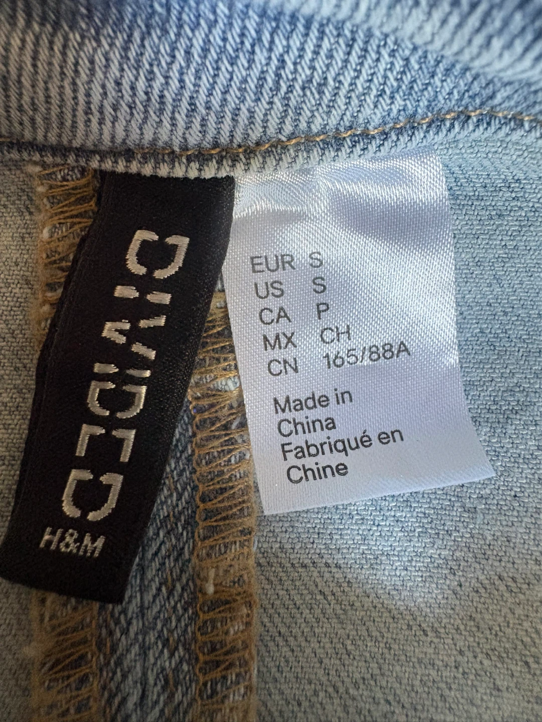 Denim Bustier Top - Size S - photo 5