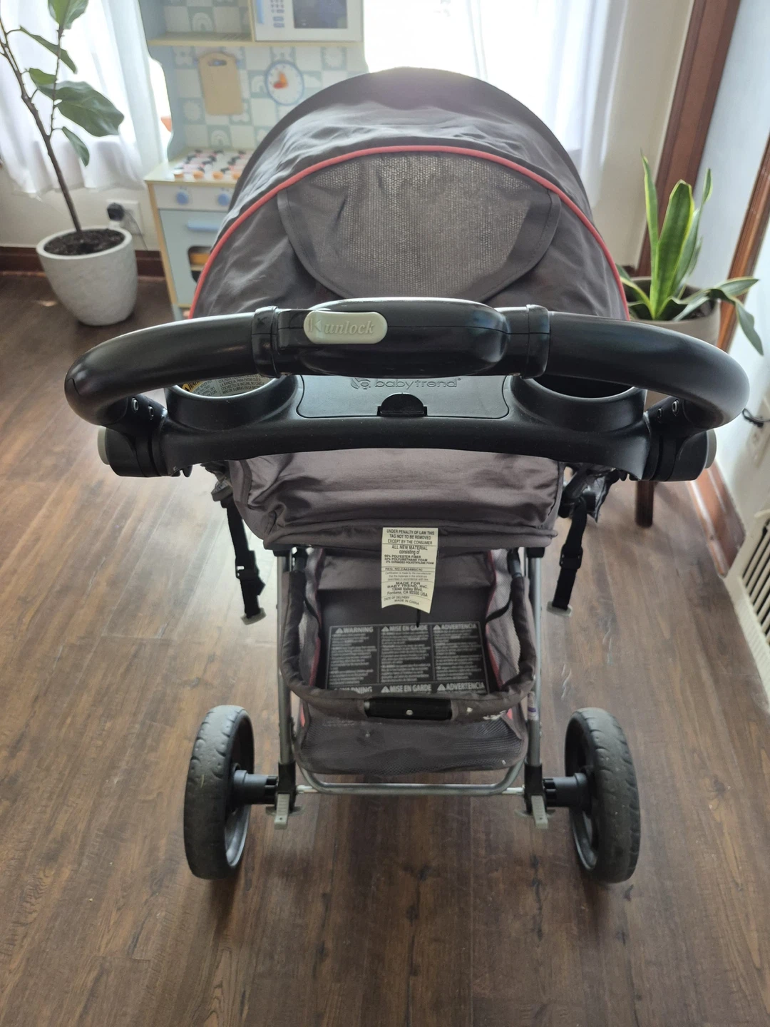 Baby Trend Stroller - Gray and Pink - photo 3