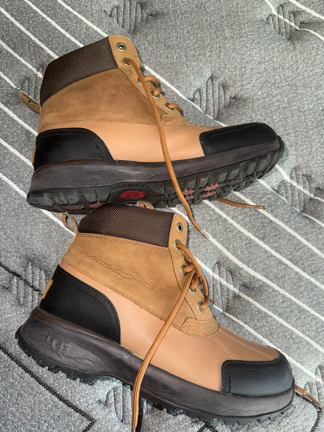 UGG Brown Lace-Up Boots
