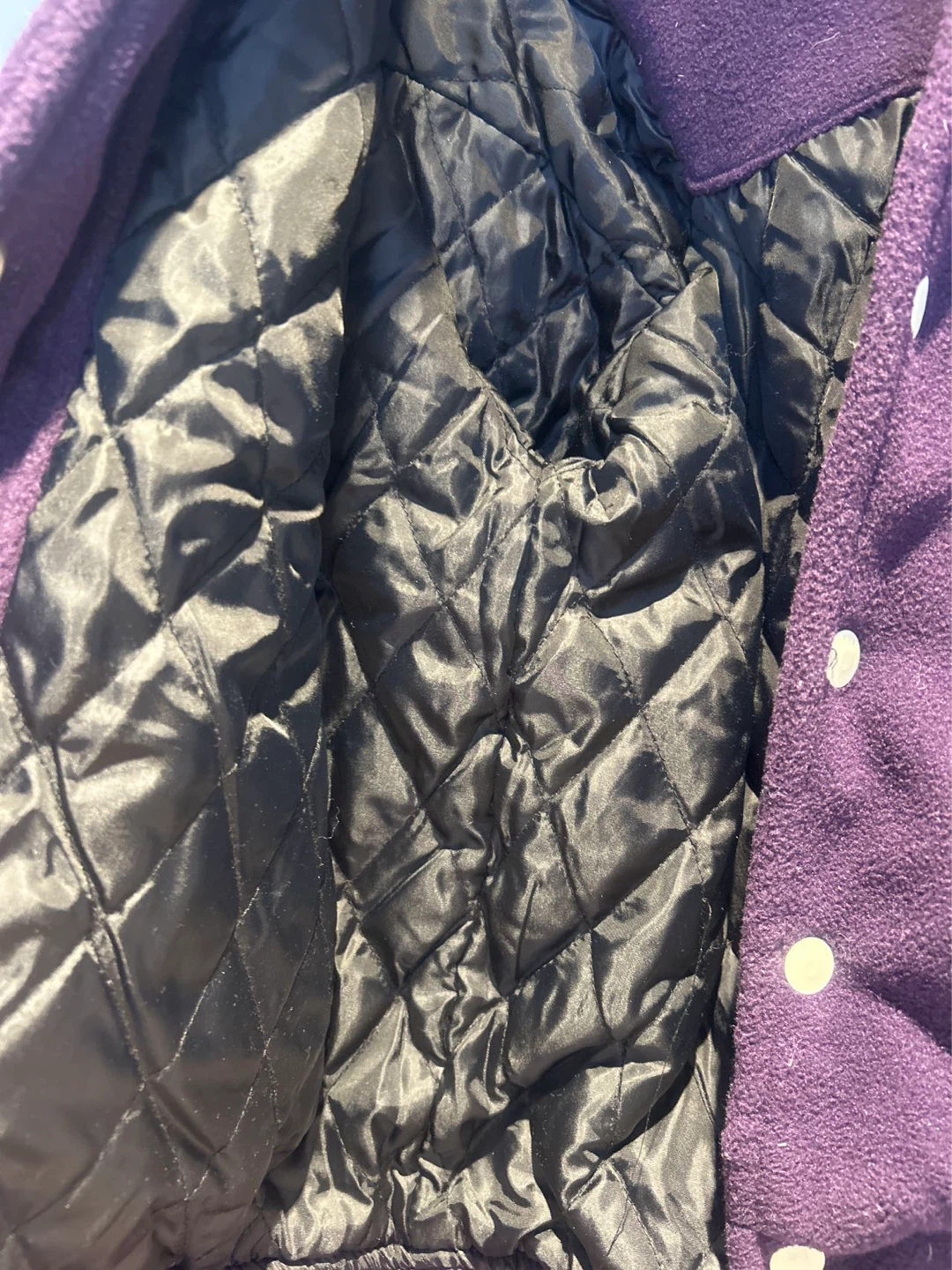 Purple and White Varsity Jacket - photo 2