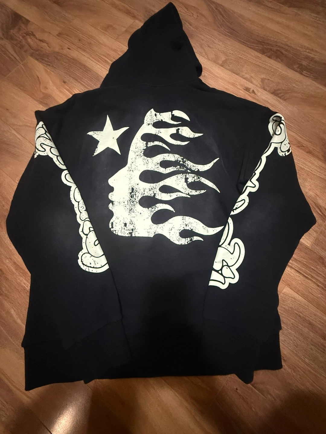 Black Graphic Hoodie