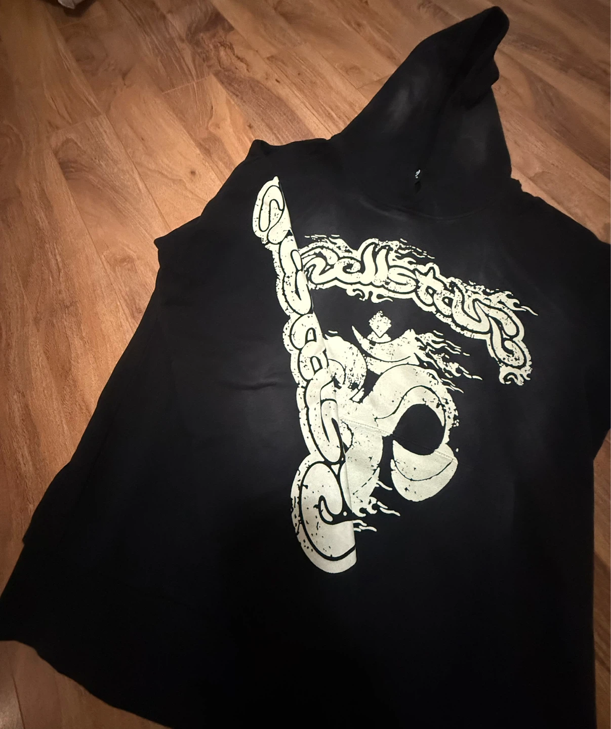 Black Graphic Hoodie - photo 3