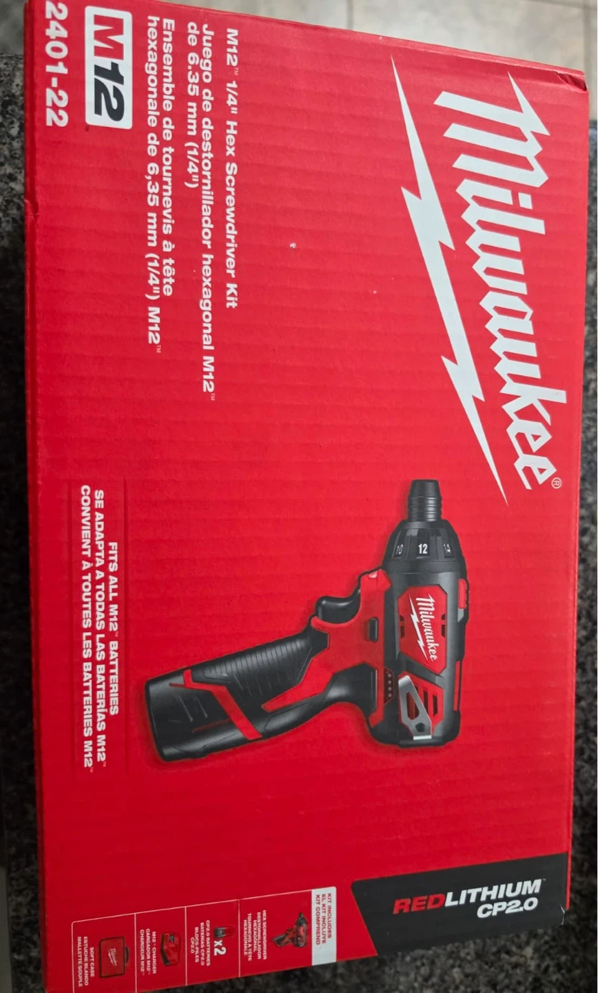 Milwaukee M12 1/4" Hex Screwdriver Kit