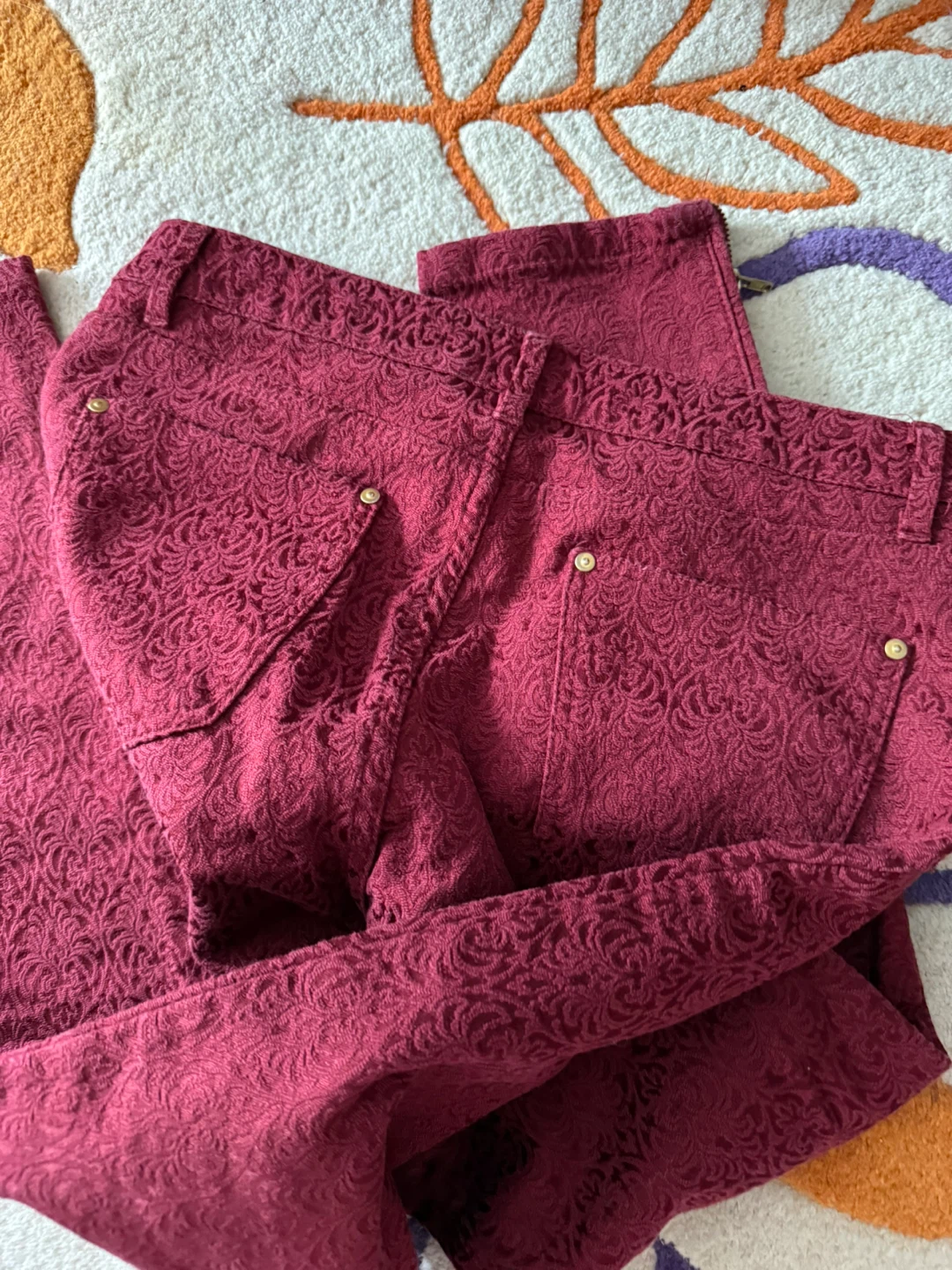 Women's Pants - Rich Cherry, Plaid and Grey - photo 3