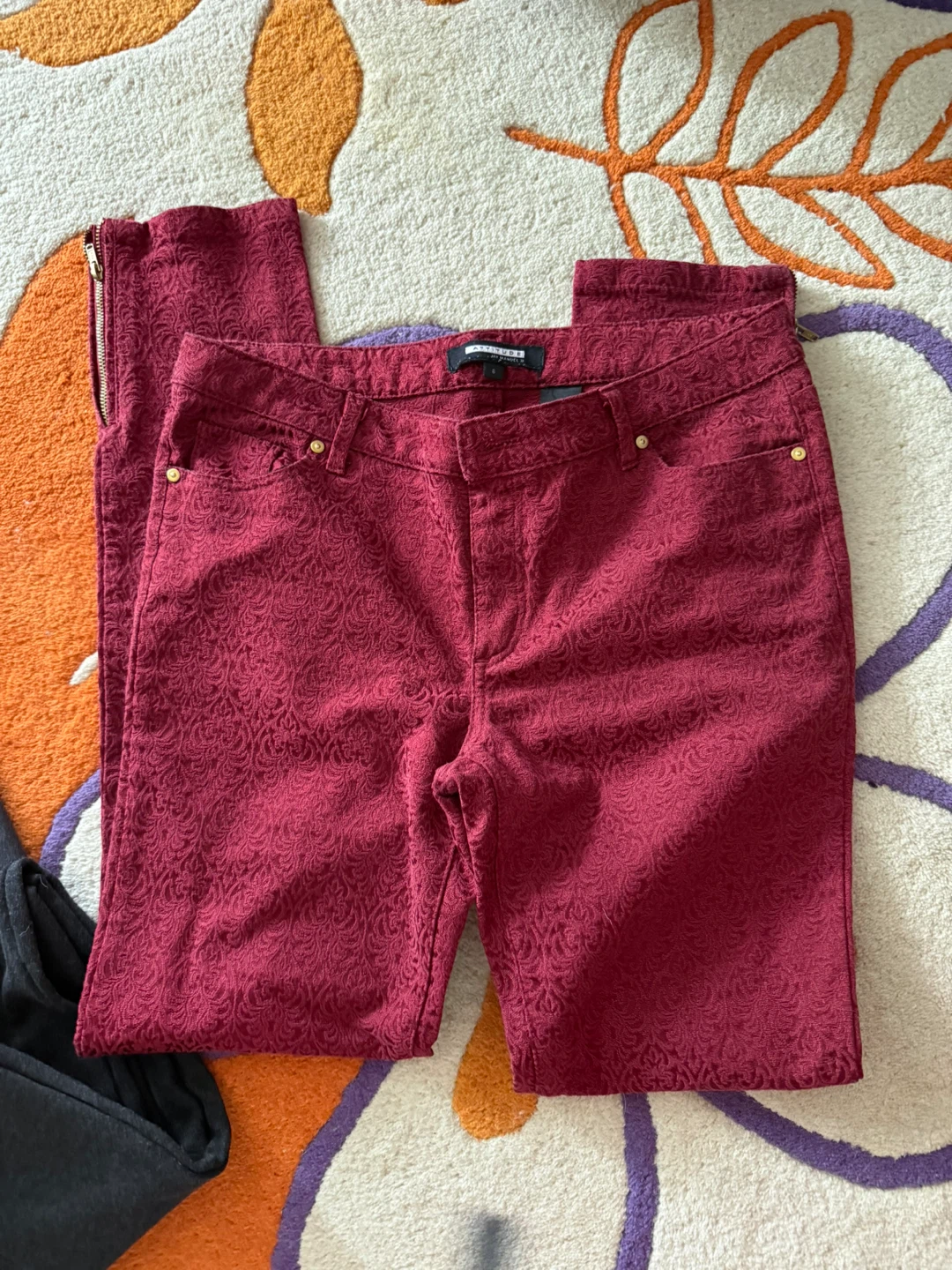 Women's Pants - Rich Cherry, Plaid and Grey - photo 2