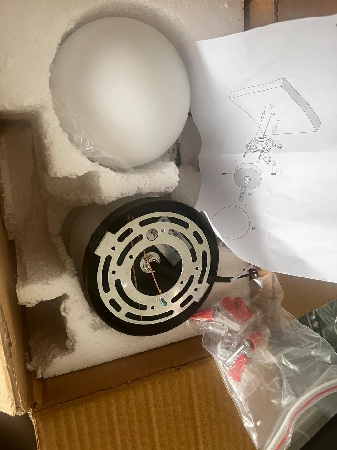 Globe Flush Mount Ceiling Light Fixture - photo 2