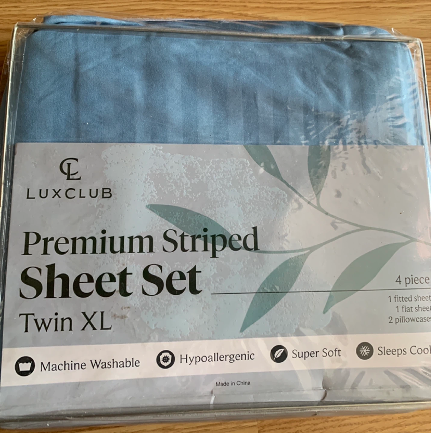 Luxclub Premium Striped Sheet Set Twin XL - photo 3