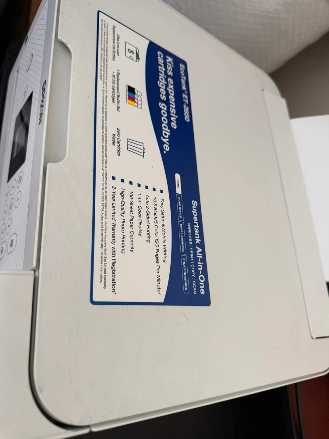 Epson EcoTank ET-2850 All-in-One Printer - photo 2