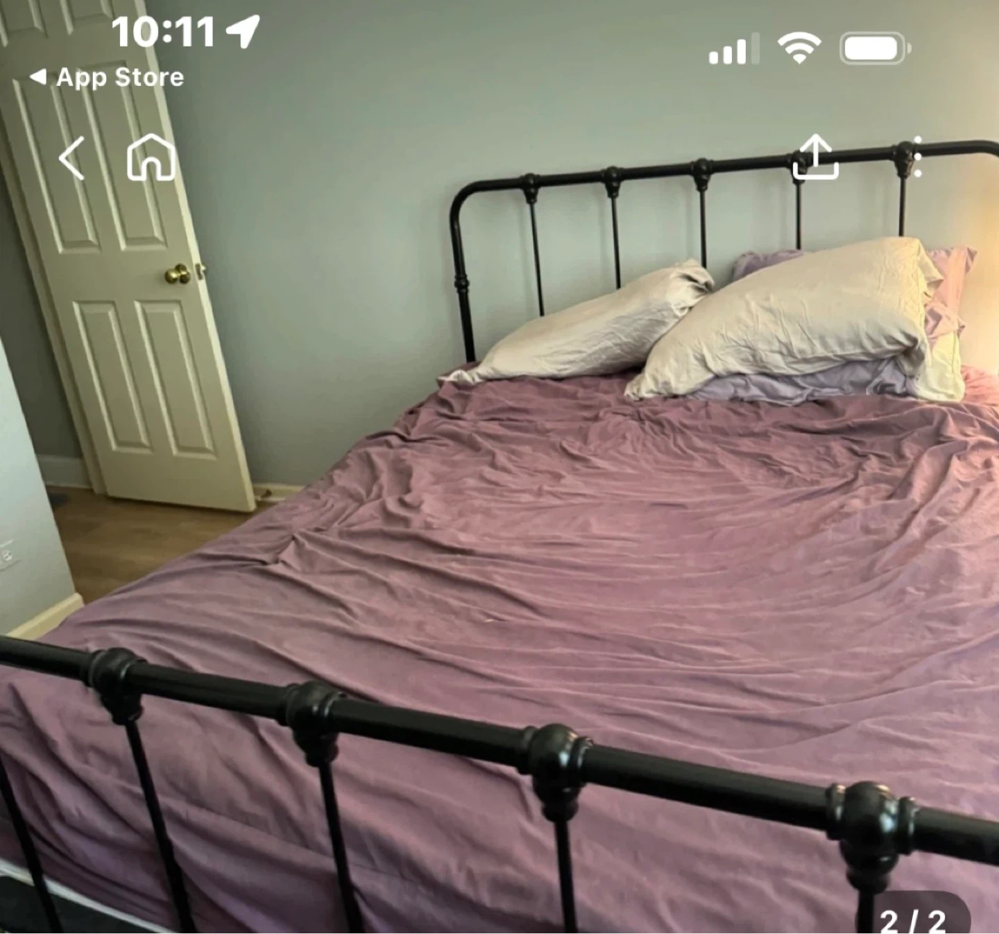 Black Metal Bed Frame Queen