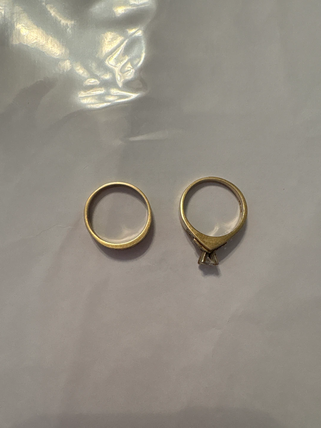 Gold Diamond Engagement Ring - photo 2