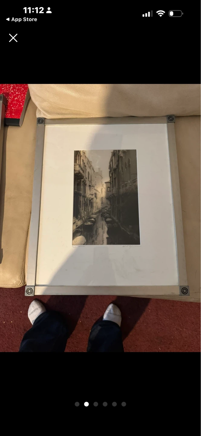 3 Framed Paris, Florence,  and Prague Cityscape Prints - photo 4