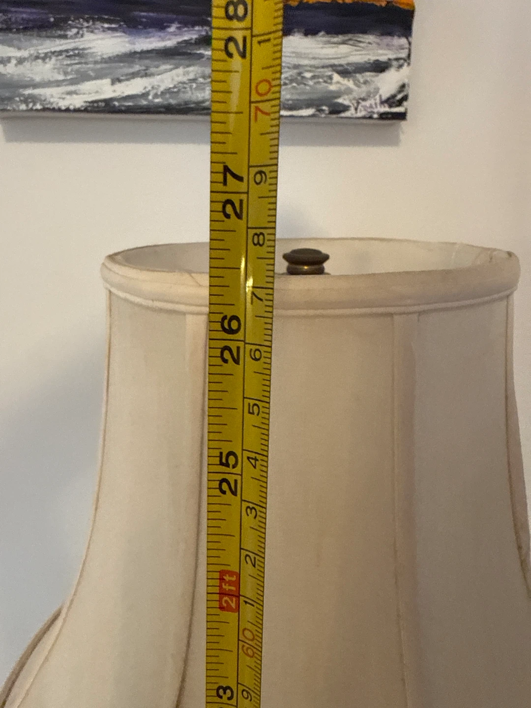 Vintage Twisted Wood Table Lamp - photo 4