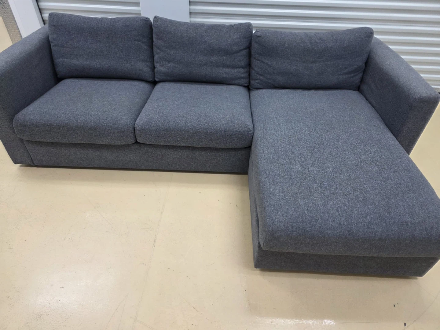 Grey Sectional Sofa with Storage - photo 4