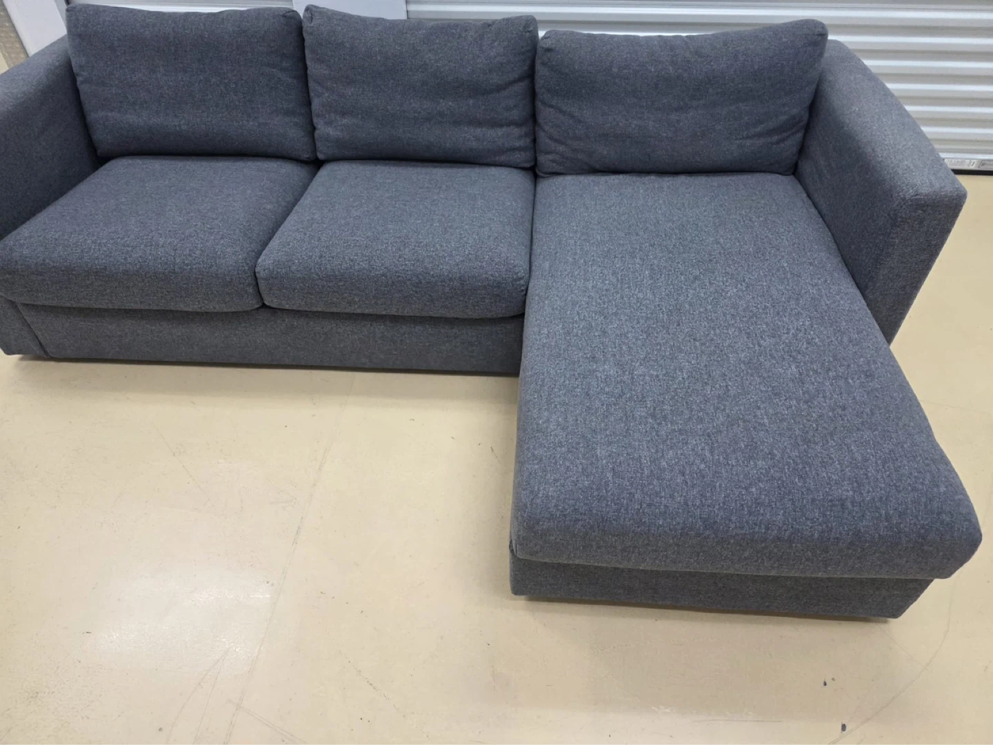 Grey Sectional Sofa with Storage - photo 5