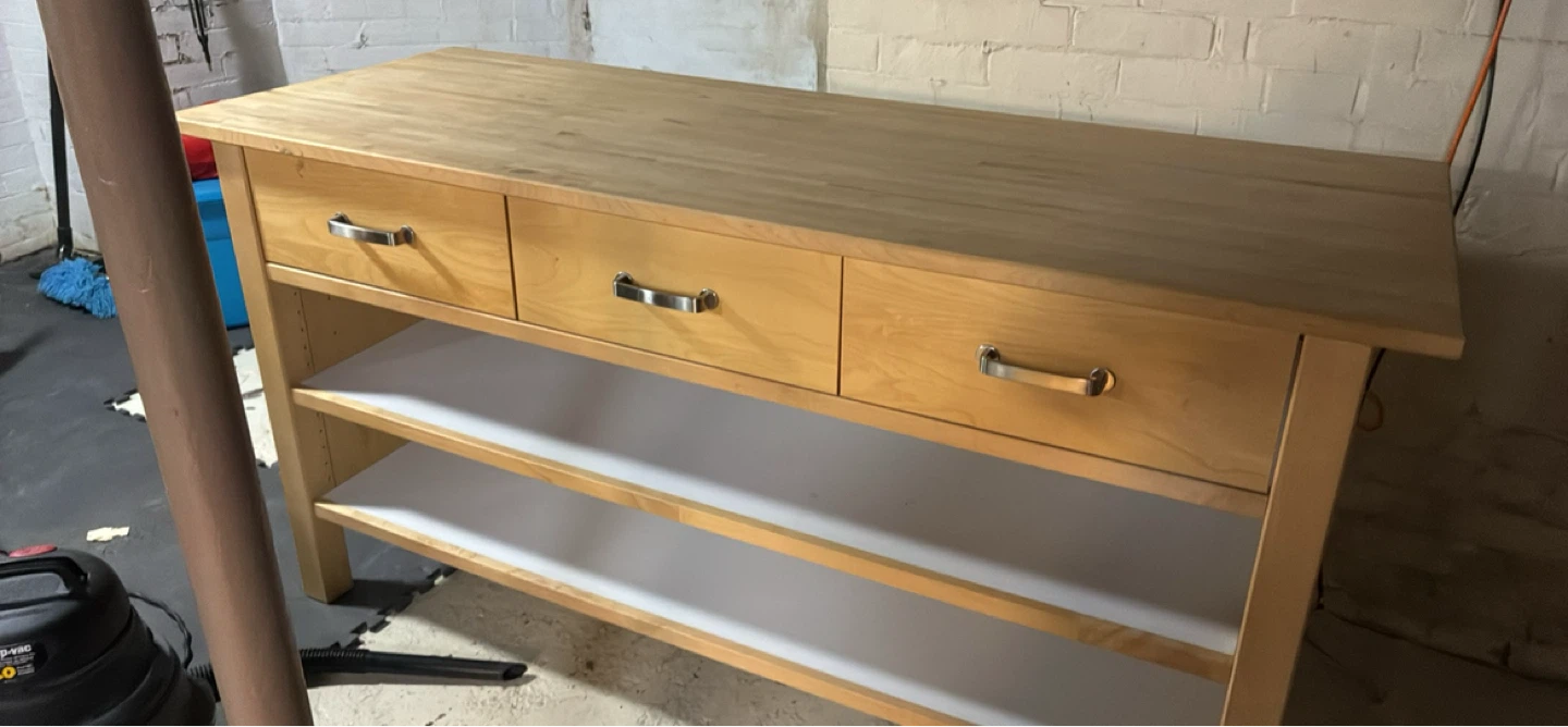 Solid wood Kitchen island or storage